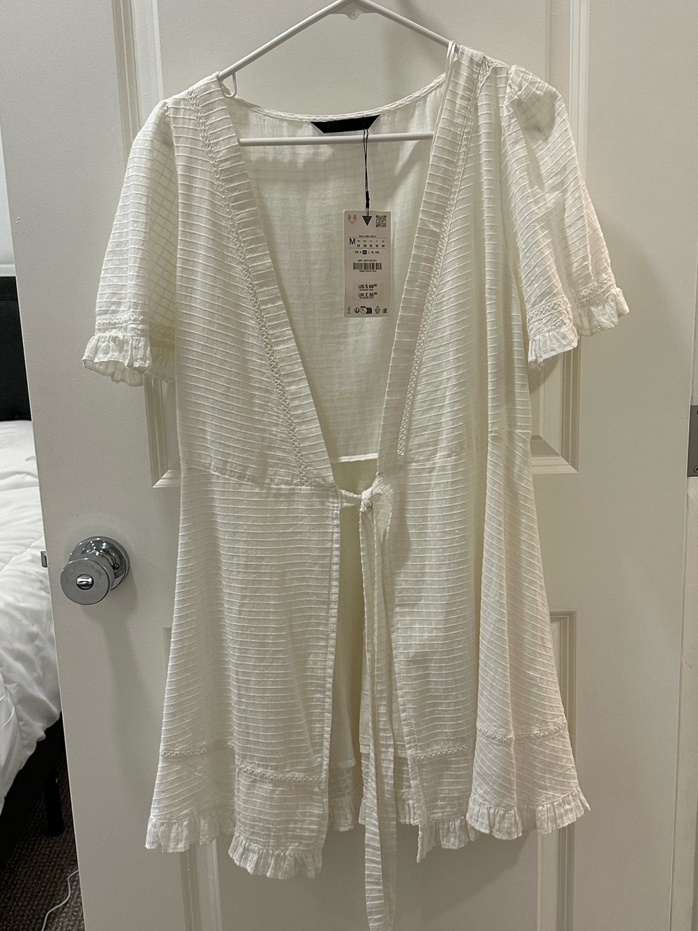 NWT Zara Short Sleeve Cover Up Dress